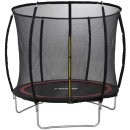 TRAMPOLINA DUNLOP PREMIUM Z SIATKĄ WEWNĘTRZNĄ fi244cm
