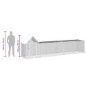 Woliera dla kur, 5 x 1 x 1,5 m, galwanizowana stal