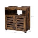 VASAGLE szafka pod umywalkę rustykalna 60x30x63 cm brązowa