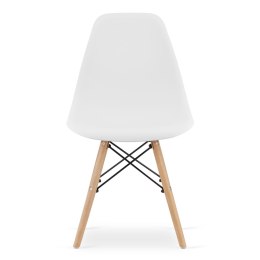 Zestaw stół prostokątny TESSA 120x60 dąb + 4 krzesła OSAKA czarne