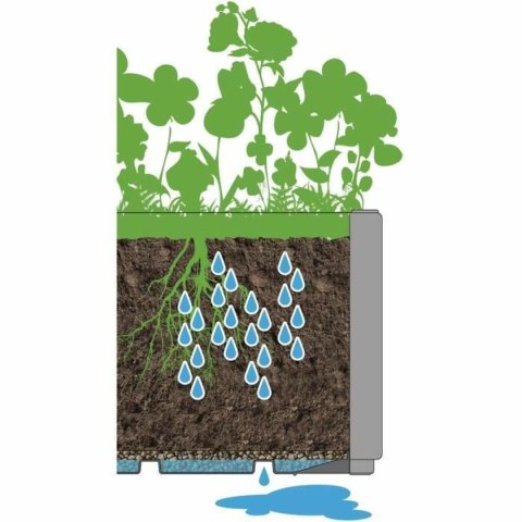 Doniczka Stefanplast Grafit Kwadratowy