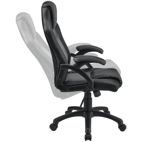 Krzesło biurowe gamingowe Montreal, czarne, regulowane