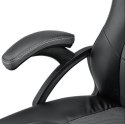 Krzesło biurowe gamingowe Montreal, czarne, regulowane