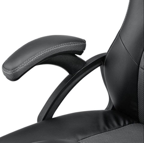 Krzesło biurowe gamingowe Montreal, czarne, regulowane