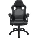 Krzesło biurowe gamingowe Montreal, czarne, regulowane