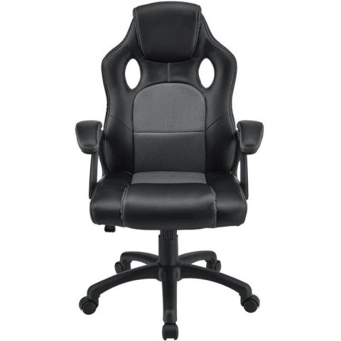 Krzesło biurowe gamingowe Montreal, czarne, regulowane