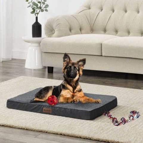 Ortopedyczne legowisko dla psa i kota 76x51 cm szare Milow