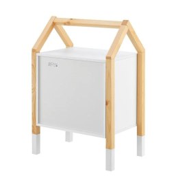 Stolik nocny domek Enny z szufladami do pokoju dziecięcego