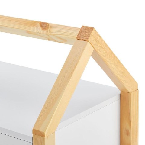 Stolik nocny domek Enny z szufladami do pokoju dziecięcego