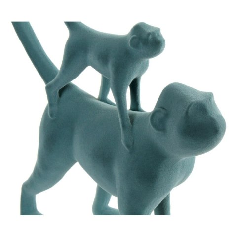 Figurka Dekoracyjna DKD Home Decor Kolor Zielony Różowy Tropikalny Małpy 22,5 x 8 x 27,5 cm (2 Sztuk)