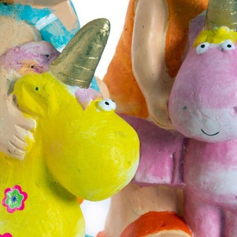 Figurka Dekoracyjna DKD Home Decor Niebieski Różowy Dzieci Jednorożec Śródziemnomorski 23 x 19 x 40 cm (2 Sztuk)