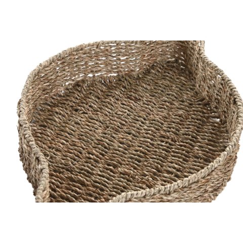 Dekoracja na Stół Home ESPRIT Kolor Zielony Naturalny Metal Naturalne Włókno 33 X 32 X 8 CM (2 Sztuk)