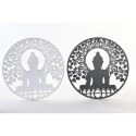 Dekoracja ścienna DKD Home Decor Metal Budda Orientalny (2 Sztuk) (40 x 1 x 40 cm)