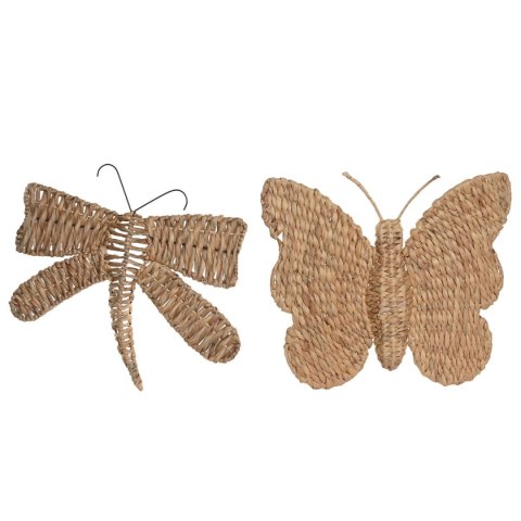 Dekoracja ścienna Home ESPRIT Naturalny Shabby Chic 44 X 4 X 46 CM (2 Sztuk)