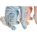 Figurka Dekoracyjna DKD Home Decor 18 x 10 x 30,5 cm Scandi Niebieski Różowy (2 Sztuk)