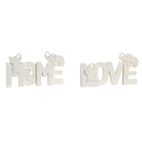 Figurka Dekoracyjna Home ESPRIT Biały Orientalny 25 X 5 X 13 CM (2 Sztuk)