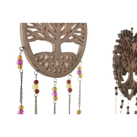 Figurka Dekoracyjna Home ESPRIT Brązowy Drzewo Serce Słońce 20 x 20 x 61 cm (3 Sztuk)