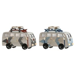 Figurka Dekoracyjna Home ESPRIT Niebieski Biały Terakota 22 x 7 x 14 cm (2 Sztuk)