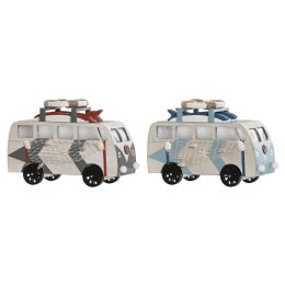 Figurka Dekoracyjna Home ESPRIT Niebieski Biały Terakota 22 x 7 x 14 cm (2 Sztuk)