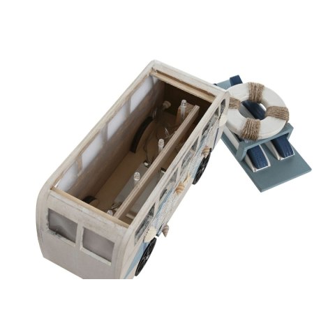 Figurka Dekoracyjna Home ESPRIT Niebieski Biały Terakota 22 x 7 x 14 cm (2 Sztuk)