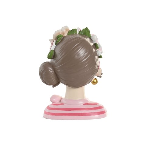 Figurka Dekoracyjna Home ESPRIT Niebieski Różowy Kobieta 14 x 10 x 20 cm (2 Sztuk)