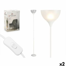 Lampa Stojąca Gift Decor Biały 60 W 220-240 V 22 x 185 x 22 cm (2 Sztuk)