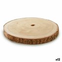 Pień Drewniany Dekoracyjny Gift Decor Brązowy 30 x 2 x 30 cm (12 Sztuk)