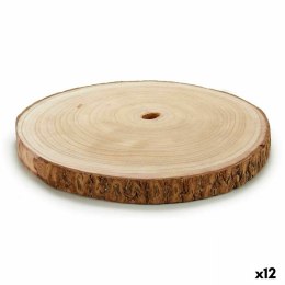 Pień Drewniany Dekoracyjny Gift Decor Brązowy 30 x 2 x 30 cm (12 Sztuk)