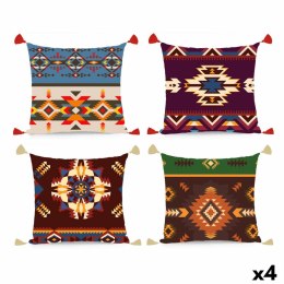 Poduszka DKD Home Decor Poliester Wielokolorowy Ikat (45 x 10 x 45 cm) (4 Sztuk)