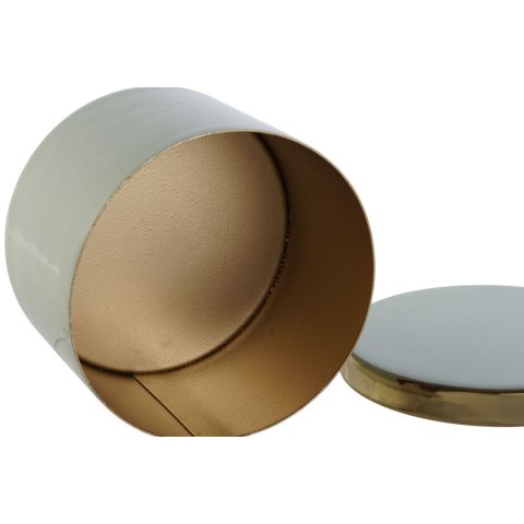 Pudełko na biżuterię DKD Home Decor Kolor Zielony Koral Żelazo 13 x 13 x 9 cm (2 Części) (2 Sztuk)