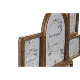 Ramka na Zdjęcia Home ESPRIT Naturalny Szkło Drewno mango Tropikalny