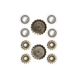 Zestaw luster DKD Home Decor Szkło Złoty PP 2 Sztuk (35 x 2 x 35 cm)