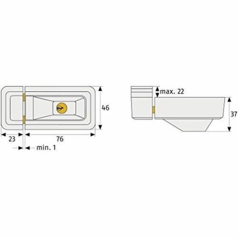 Zamek na klucz ABUS Metal