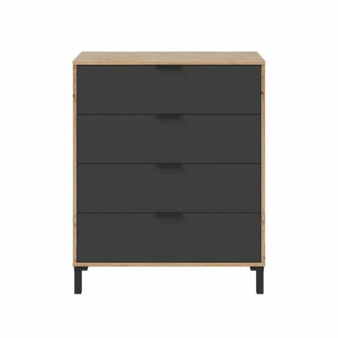 Komoda Brązowy Czarny 77,5 x 40 x 93,5 cm