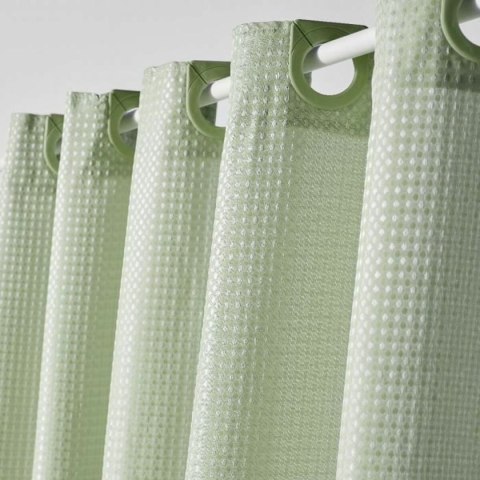 Zasłona prysznicowa TODAY Kolor Zielony Vert Poliester 180 x 200 cm (12 Sztuk)