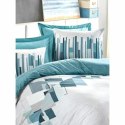 Komplet poszewek na kołdrę Niebieski Biały 220 x 240 cm