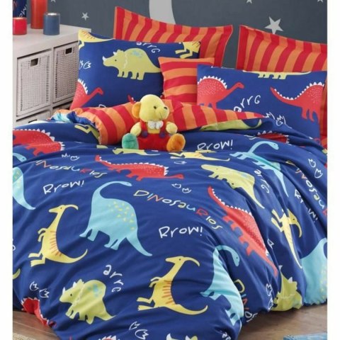 Komplet poszewek na kołdrę Niebieski Łóżko 200 3 Części