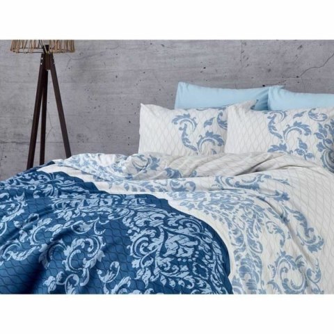 Komplet poszewek na kołdrę Niebieski Łóżko 200 3 Części