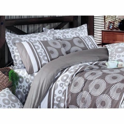 Komplet poszewek na kołdrę Brązowy Łóżko 200 3 Części