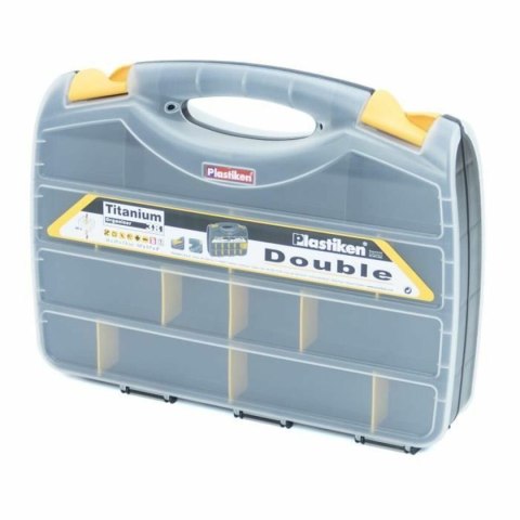 Organizer Narzędzi Plastiken Titanium 80382 Double Plastikowy 38 x 29 x 8 cm