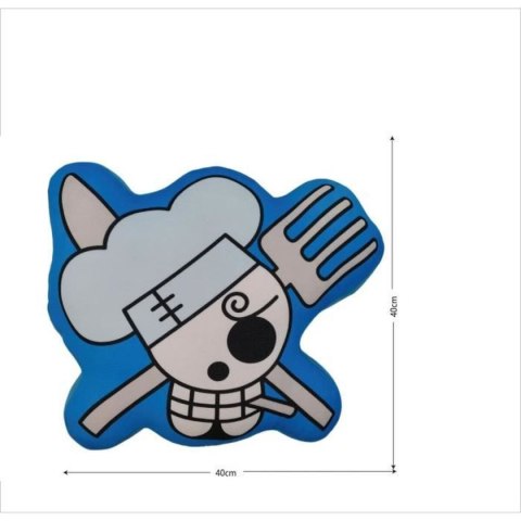 Poduszka One Piece Żółty Czarny Poliester Druk