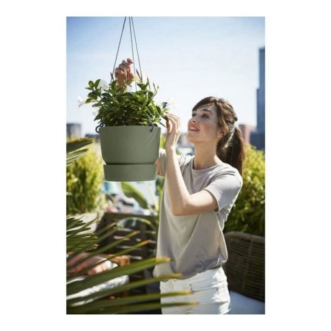 Doniczka wisząca Elho Greenville Ø 23,9 x 20,3 cm Kolor Zielony