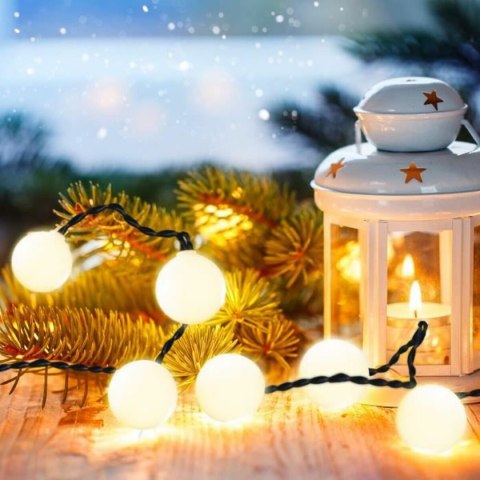 Girlanda z Lampkami LED Lumi Garden BILLY SPHERICAL 60 LEDS Czarny noir 1 W