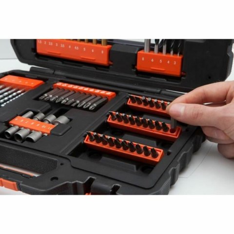 Drill bits and tits set Black & Decker A7231 76 Części