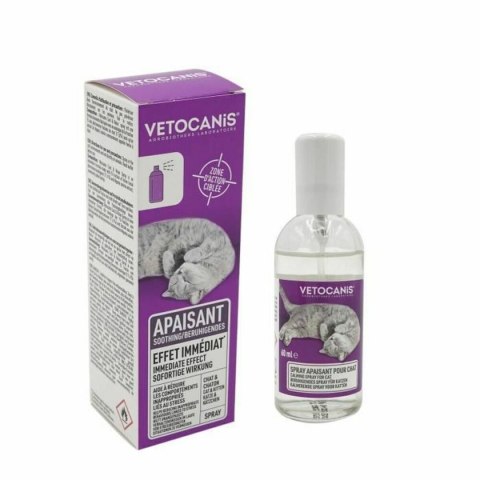 Natychmiastowy Spray Kojący Vetocanis 60 ml Relaksujący Kot