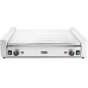 Podgrzewacz grill rolkowy do parówek hot-dogów dwustrefowy XL 14 rolek 65 cm 2000 W
