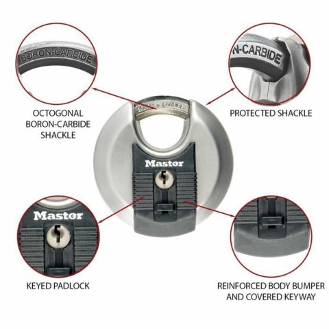 Zamek na klucz Master Lock M40EURT (2 Sztuk)