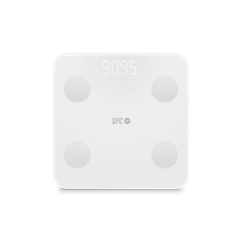 Cyfrowa Waga Łazienkowa SPC Internet ATENEA FIT 3 Biały szkło hartowane 180 kg 50 x 50 x 28 cm