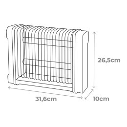 Elektryczny Odstraszacz Komarów EDM 06520 Czarny 6 W RMS x 2 12 W 31,6 x 10 x 26,3 cm
