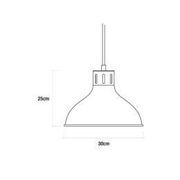 Lampa Sufitowa EDM 32111 Lampa Sufitowa Metal 60 W (30 x 25 cm)